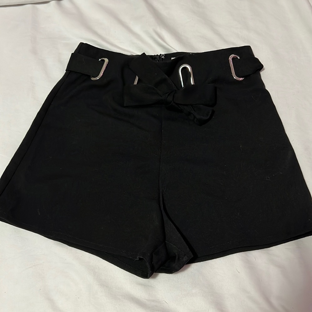 Black high waisted shorts